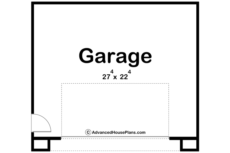 Dream House Plan - Floor Plan - Main Floor for Modern House Plan #455-506, 0 bath