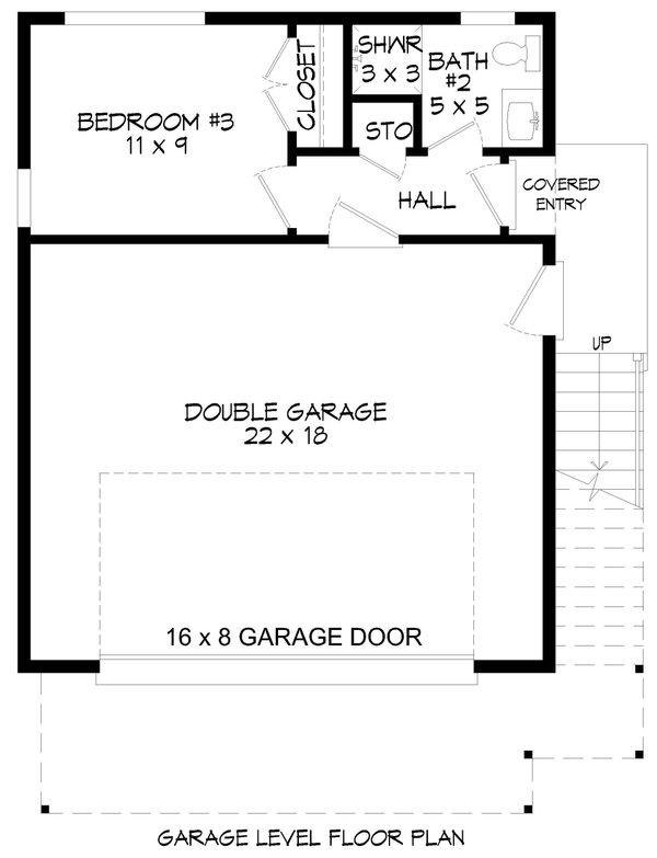 Southern Floor Plan - Main Floor Plan #932-1294