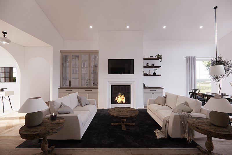 Home Plan - European Interior - Family Room Plan #23-2794