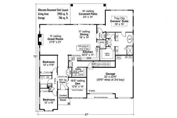 Contemporary Floor Plan - Other Floor Plan #124-1257