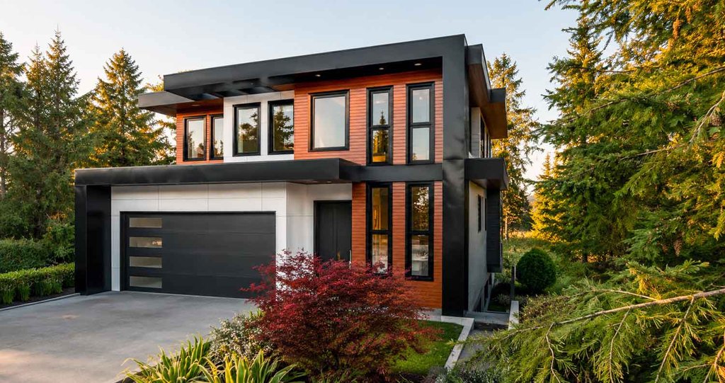 Exterior - Front Elevation 2 for Contemporary House Plan #1101-70 - 3 bed, 3.5 bath