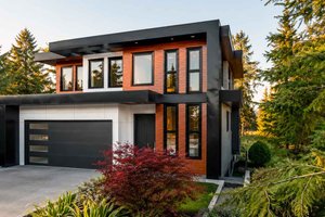 Architectural House Design - Exterior - Front Elevation for Contemporary House Plan #1101-70 - 3 bed, 3.5 bath
