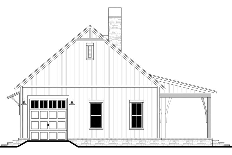 Dream House Plan - Exterior - Other Elevation for Barndominium House Plan #430-355 - 3 bed, 2.5 bath