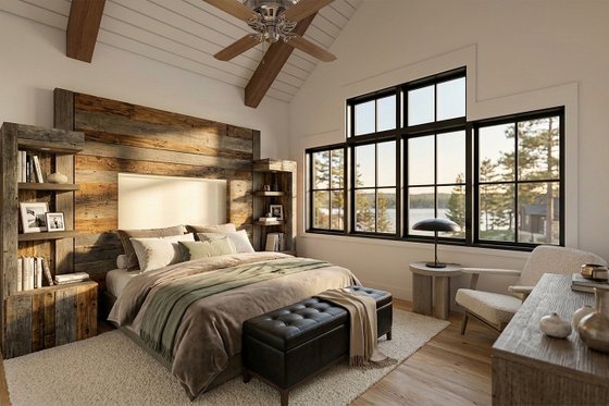 Interior - Master Bedroom for Cottage House Plan #928-314 - 5 bed, 3 bath