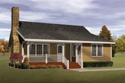Cabin Style House Plan - 2 Beds 1 Baths 1143 Sq/Ft Plan #22-117 