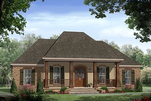 Country Exterior - Front Elevation Plan #21-399