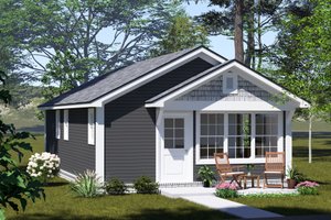 Cottage Exterior - Front Elevation Plan #513-2339