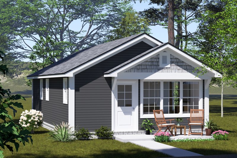 House Blueprint - Cottage Exterior - Front Elevation Plan #513-2339