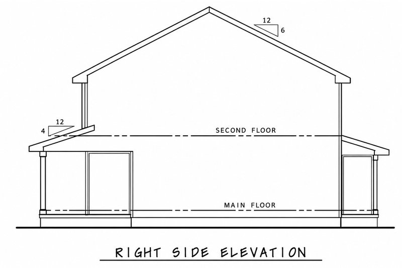Architectural House Design - Exterior - Other Elevation 1 for Farmhouse House Plan #20-2627 - 3 bed, 2.5 bath