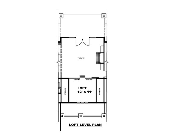 Craftsman Floor Plan - Upper Floor Plan #117-937