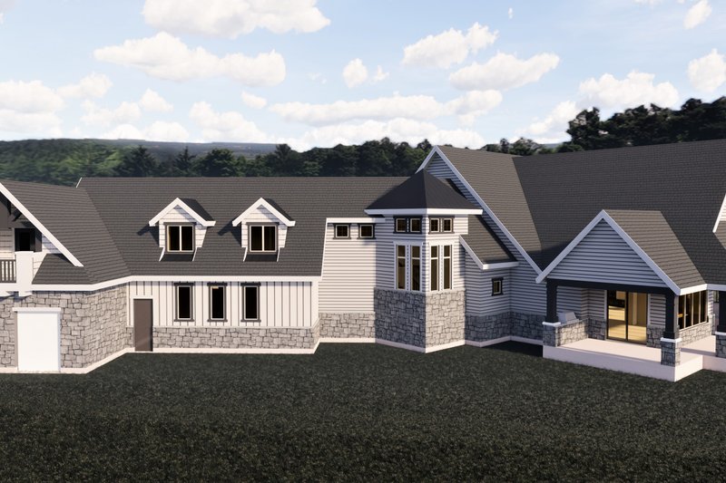 Dream House Plan - Exterior - Front Elevation 3 for Craftsman House Plan #920-98 - 6 bed, 6 bath