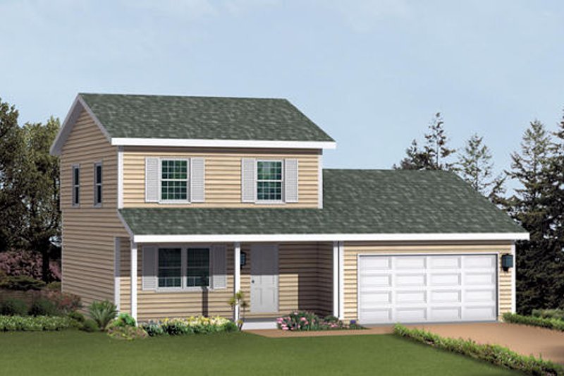 House Plan Design - Traditional Exterior - Front Elevation Plan #57-209