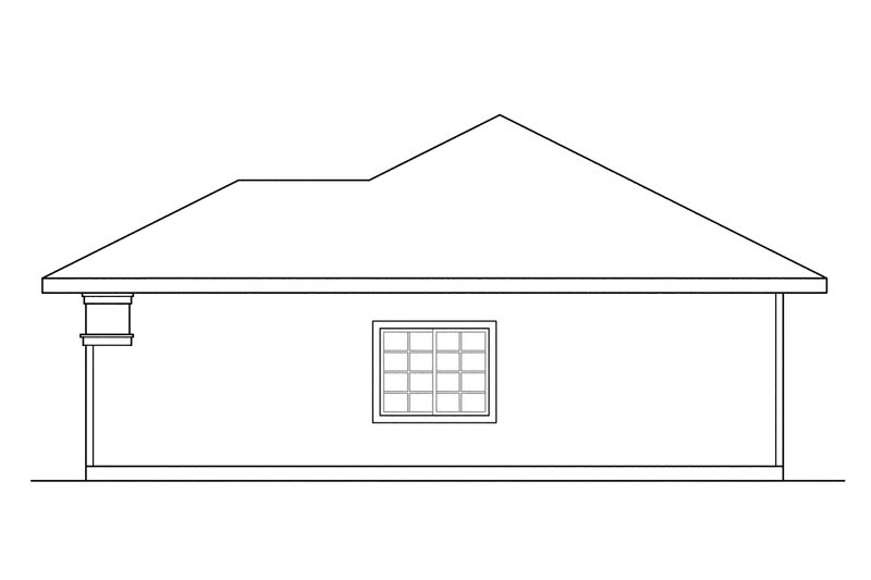 Home Plan - Exterior - Other Elevation 1 for Traditional House Plan #124-638, 0 bath