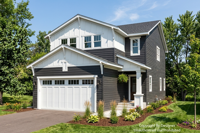 House Blueprint - Exterior - Front Elevation 2 for Farmhouse House Plan #51-1543 - 3 bed, 2.5 bath