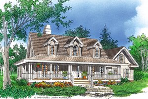 Country Style House Plan - 3 Beds 2.5 Baths 1991 Sq/Ft Plan #929-15 ...