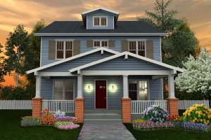 Craftsman Exterior - Front Elevation Plan #461-40