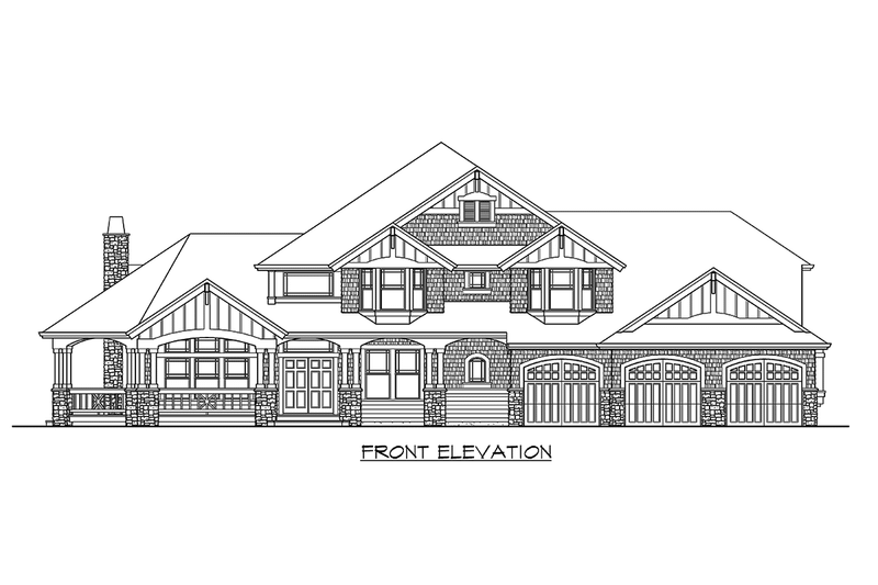 Home Plan - Exterior - Other Elevation for Craftsman House Plan #132-165 - 4 bed, 3.5 bath