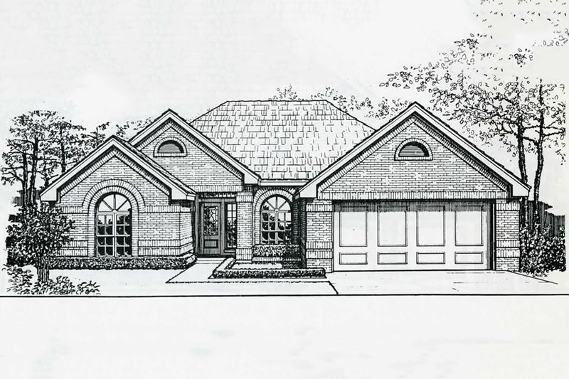 Dream House Plan - Traditional Exterior - Front Elevation Plan #310-178