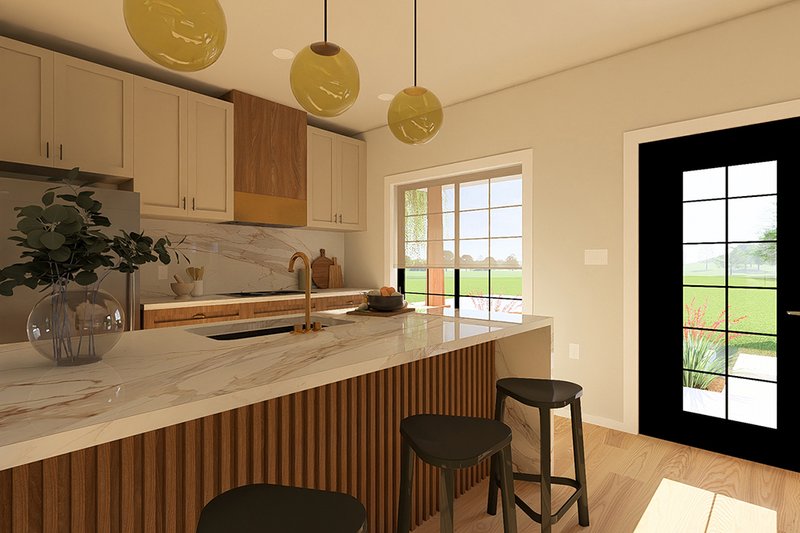 Home Plan - Interior - Kitchen 3 for Farmhouse House Plan #126-304, 1 bath