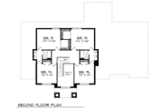 European Style House Plan - 5 Beds 3.5 Baths 3358 Sq/Ft Plan #70-509 