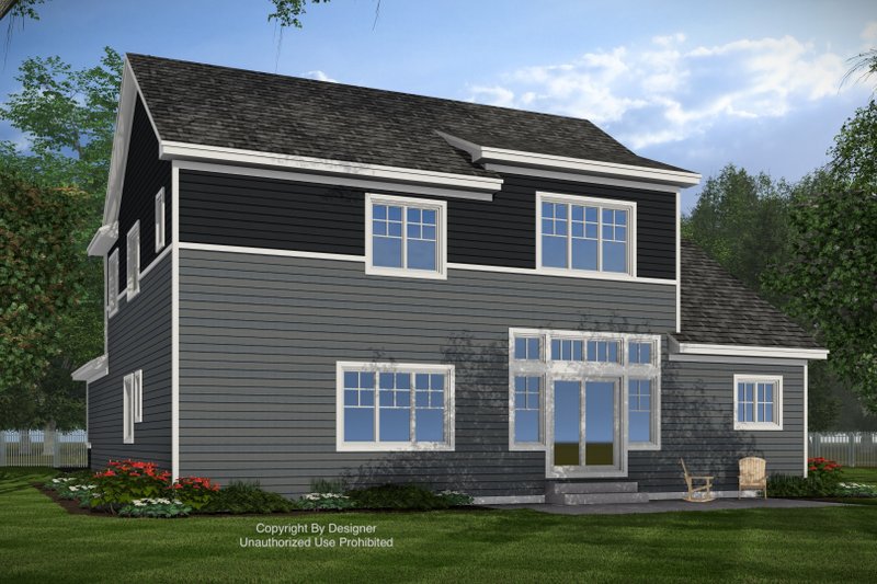 Dream House Plan - Exterior - Rear Elevation for Craftsman House Plan #51-1427 - 4 bed, 3.5 bath