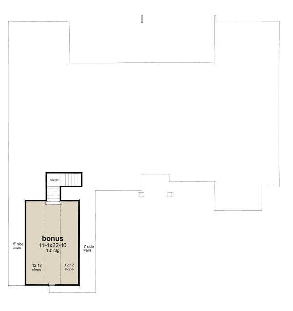 Farmhouse Floor Plan - Upper Floor Plan #120-284