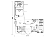 European Style House Plan - 4 Beds 3.5 Baths 2942 Sq/Ft Plan #410-413 