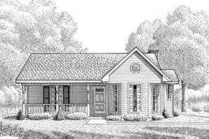 Country Exterior - Front Elevation Plan #410-180