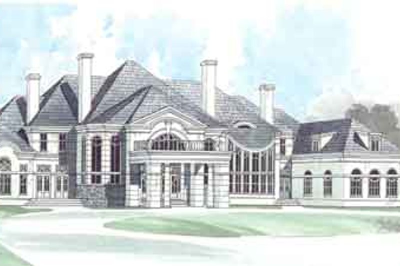 House Blueprint - European Exterior - Front Elevation Plan #119-171