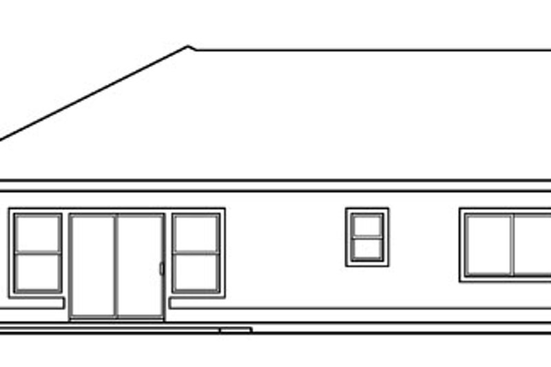 House Plan Design - Exterior - Other Elevation for Ranch House Plan #124-710 - 3 bed, 2 bath