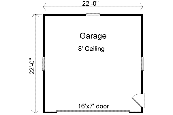 Architectural House Design - Traditional Floor Plan - Main Floor Plan #22-447