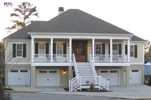 Architectural House Design - Country Exterior - Front Elevation Plan #1054-34