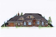 European Style House Plan - 5 Beds 3.5 Baths 2393 Sq/Ft Plan #5-356 