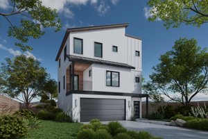 Contemporary Exterior - Front Elevation Plan #20-2590