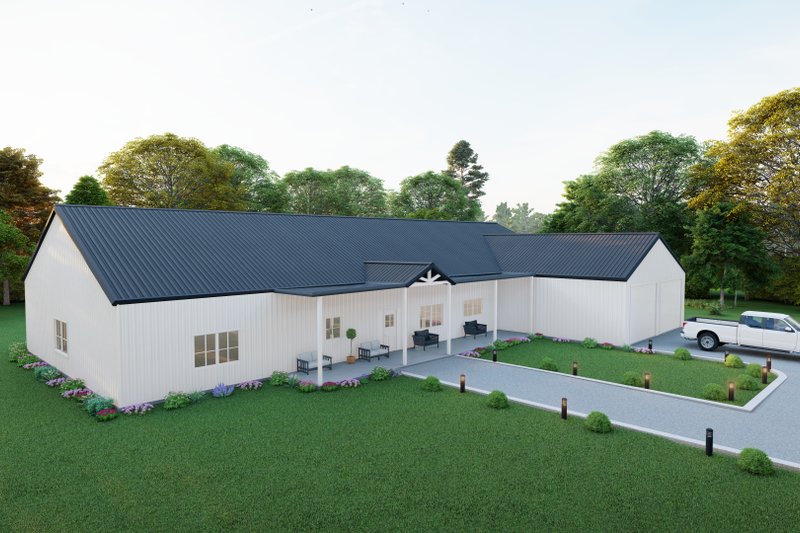 Architectural House Design - Exterior - Other Elevation 8 for Barndominium House Plan #1107-43 - 5 bed, 4.5 bath