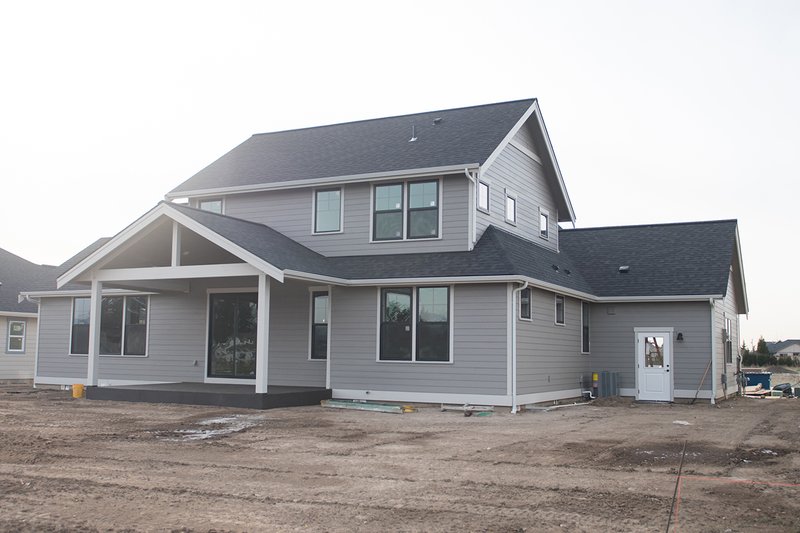 House Blueprint - Exterior - Rear Elevation for Craftsman House Plan #1070-35 - 4 bed, 2.5 bath