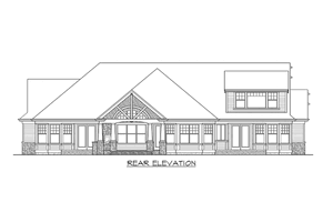 Exterior - Other Elevation 2 for Craftsman House Plan #132-208 - 3 bed, 3.5 bath