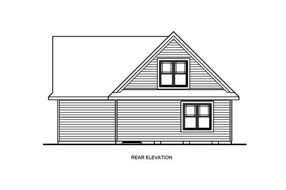 Exterior - Other Elevation 1 for Farmhouse House Plan #54-627 - 3 bed, 2 bath