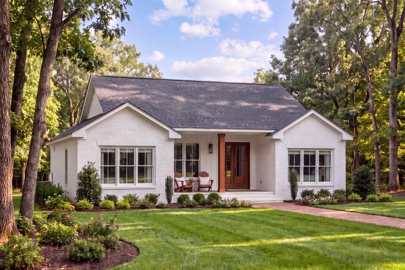 House Blueprint - Exterior - Front Elevation 4 for Farmhouse House Plan #430-446 - 3 bed, 2 bath