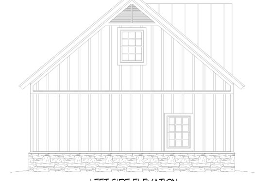 Exterior - Other Elevation for Traditional House Plan #932-617, 0 bath