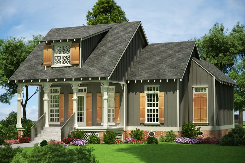 Cottage Style House Plan - 3 Beds 2.5 Baths 1086 Sq/Ft Plan #45-366