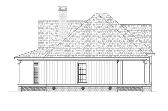 Exterior - Other Elevation for Southern House Plan #45-376 - 3 bed, 2.5 bath