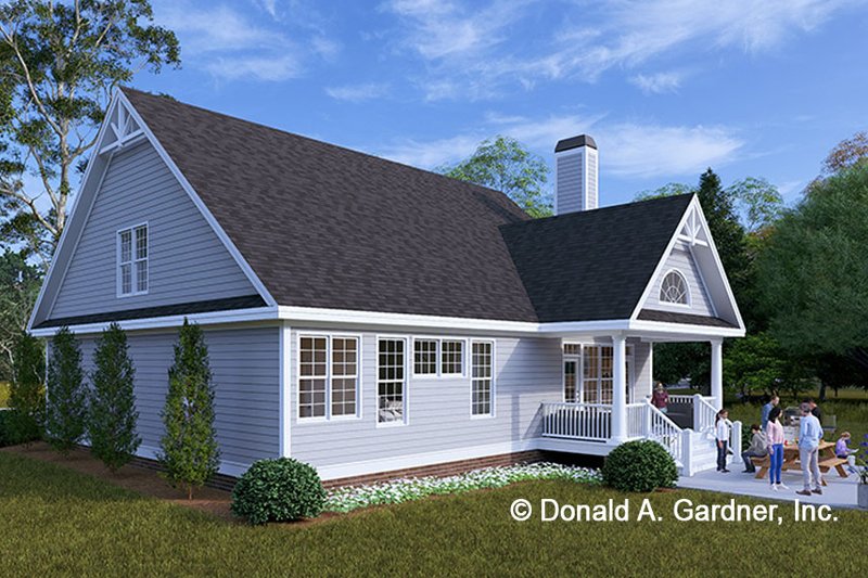 Dream House Plan - Exterior - Rear Elevation for Craftsman House Plan #929-814 - 3 bed, 2.5 bath