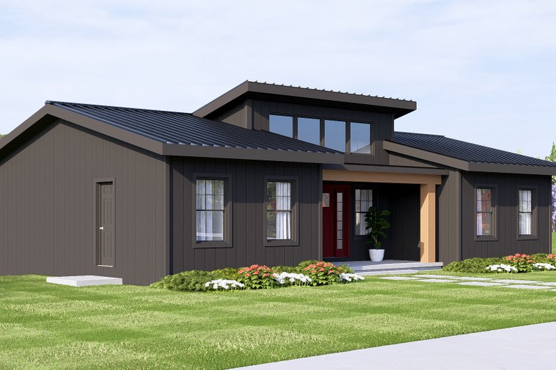 Architectural House Design - Exterior - Other Elevation for Modern House Plan #1064-472 - 1 bed, 1.5 bath