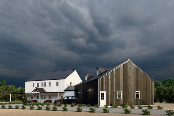 Exterior - Other Elevation 1 for Barndominium House Plan #1107-15 - 5 bed, 4 bath