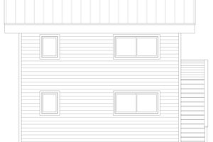 Exterior - Rear Elevation for Modern House Plan #932-654 - 1 bed, 1 bath