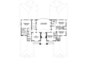 Mediterranean Style House Plan - 5 Beds 5.5 Baths 6055 Sq/Ft Plan #420-299 