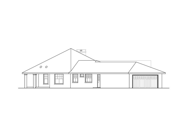 Architectural House Design - Exterior - Other Elevation for Craftsman House Plan #124-1259 - 3 bed, 3.5 bath