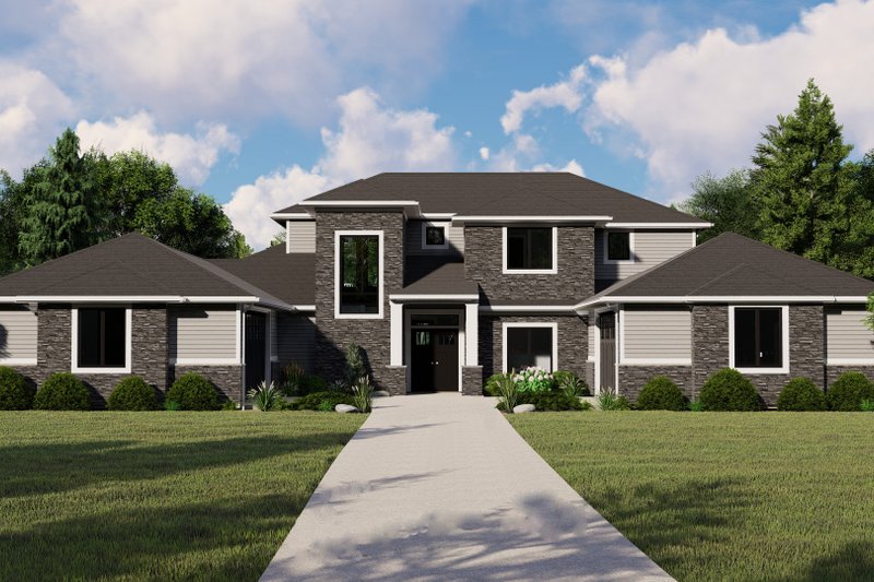 House Plan Design - Modern Exterior - Front Elevation Plan #1064-19
