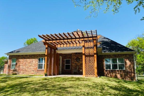 Exterior - Rear Elevation for Traditional House Plan #932-682 - 3 bed, 2.5 bath